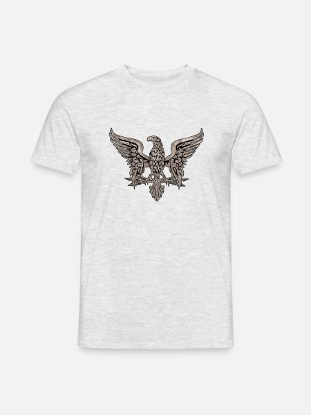 Römer Vintage Aquila - Männer T-Shirt - Grau meliert
