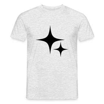 Y2K Logo - Men's T-Shirt - heather grey - Front - AI Model Male 178 dark (178cm)
