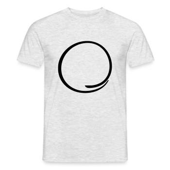 at leer Kringel - Men's T-Shirt - heather grey - Front - AI Model Male 178 dark (178cm)