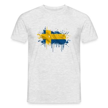Suède Suède Scandinavie Pays nordiques Viking Europe - T-shirt homme - gris chiné - Devant - AI Model Male 178 dark (178cm)