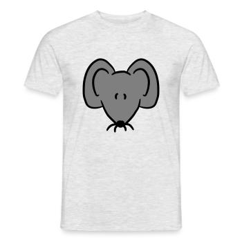 Mouse Mouse Cute Little Rat Rodent Friendly - Men's T-Shirt - heather grey - Front - AI Model Male 178 dark (178cm)