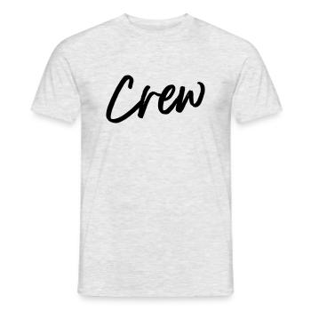 crew - Men's T-Shirt - heather grey - Front - AI Model Male 178 dark (178cm)