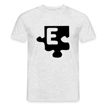E tattoo puzzle 069 - T-shirt homme - gris chiné - Devant - AI Model Male 178 dark (178cm)