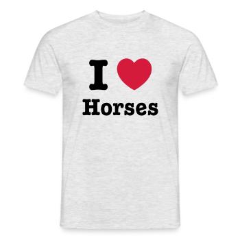 This design lets you change all colours - I love - Men's T-Shirt - heather grey - Front - AI Model Male 178 dark (178cm)