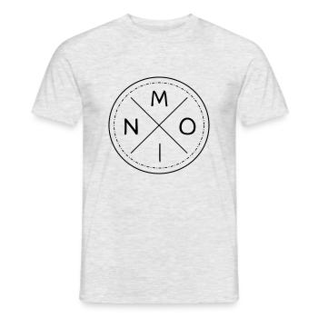 Bonjour - T-shirt homme - gris chiné - Devant - AI Model Male 178 dark (178cm)