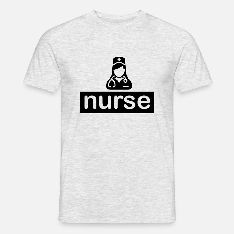 Nurse Krankenschwester Doktor - Männer T-Shirt - Grau meliert