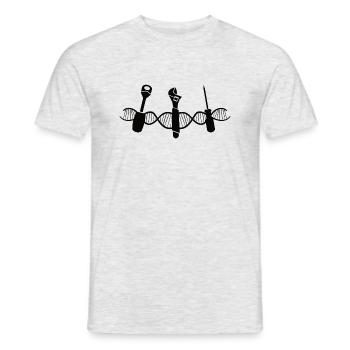 Artisan Mécanicien Artisan Tournevis - T-shirt homme - gris chiné - Devant - AI Model Male 178 dark (178cm)