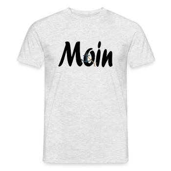 Moin nach Hamburg - Männer T-Shirt - Grau meliert - Vorne - AI Model Male 178 dark (178cm)