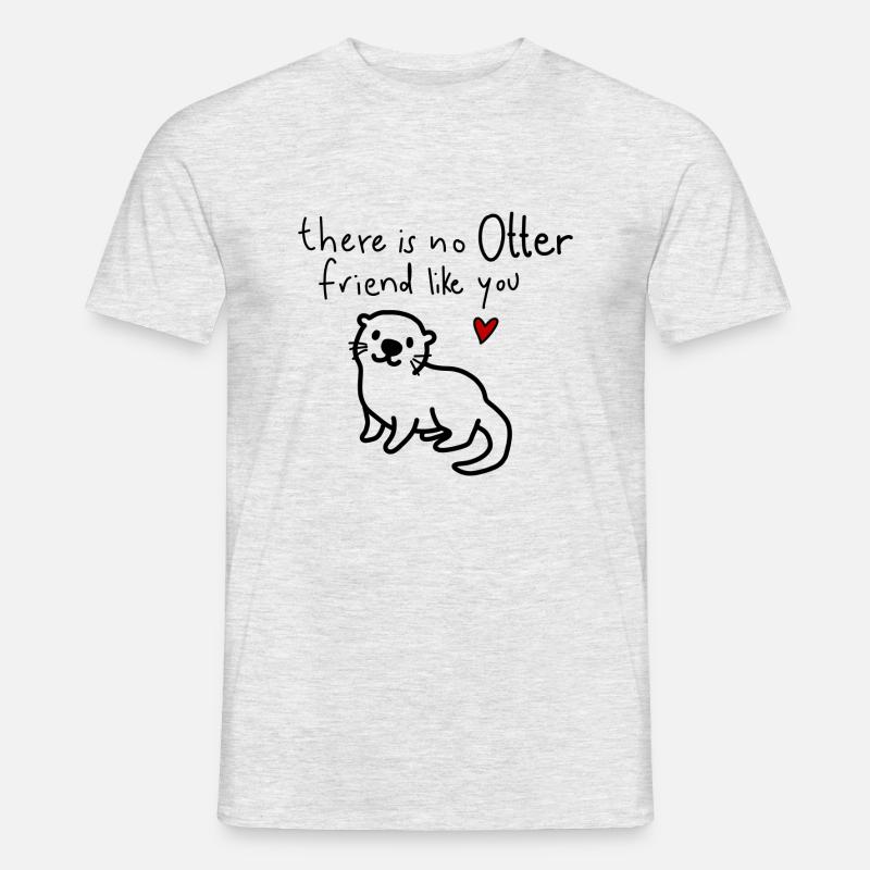 Pas d’ami OTTER comme vous - T-shirt homme - gris chiné