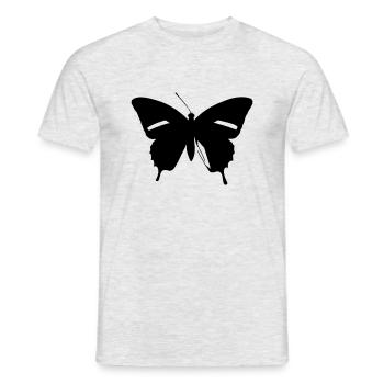 Butterfly Nature Butterflies Vector 9 - Men's T-Shirt - heather grey - Front - AI Model Male 178 dark (178cm)