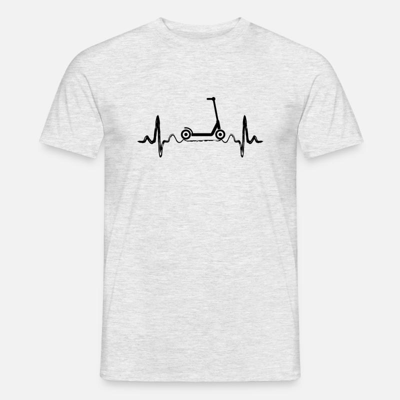 E-Scooter E-Roller Scooter - Men's T-shirt - heather grey