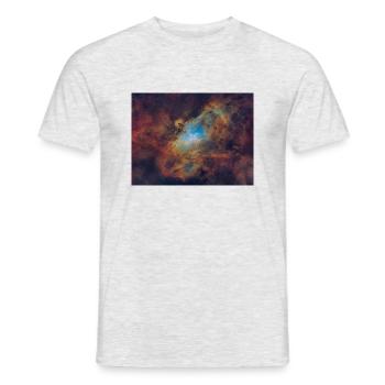 Eagle Nebula - M16 - Men's T-Shirt - heather grey - Front - AI Model Male 178 dark (178cm)