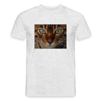 Katzen - Männer T-Shirt - Grau meliert - Vorne - AI Model Male 178 dark (178cm)
