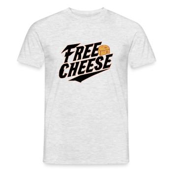 Kostenloser Käse - Männer T-Shirt - Grau meliert - Vorne - AI Model Male 178 dark (178cm)