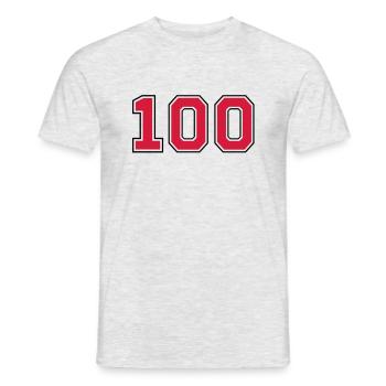 100__f2 - Men's T-Shirt - heather grey - Front - AI Model Male 178 dark (178cm)