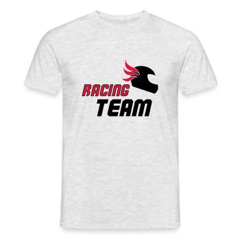 racing_team_02 - T-shirt homme - gris chiné - Devant - AI Model Male 178 dark (178cm)