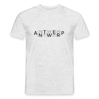 ANTWERP-Gitter - Männer T-Shirt - Grau meliert - Vorne - AI Model Male 178 dark (178cm)