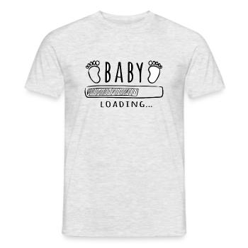 Baby Loading - T-shirt homme - gris chiné - Devant - AI Model Male 178 dark (178cm)