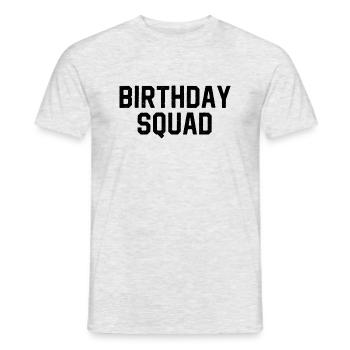 Équipe anniversaire - T-shirt homme - gris chiné - Devant - AI Model Male 178 dark (178cm)