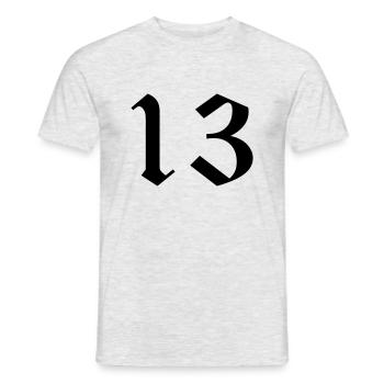 13 - Men's T-Shirt - heather grey - Front - AI Model Male 178 dark (178cm)
