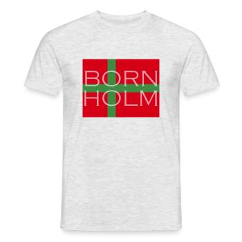 bornholm design - Männer T-Shirt - Grau meliert - Vorne - AI Model Male 178 dark (178cm)