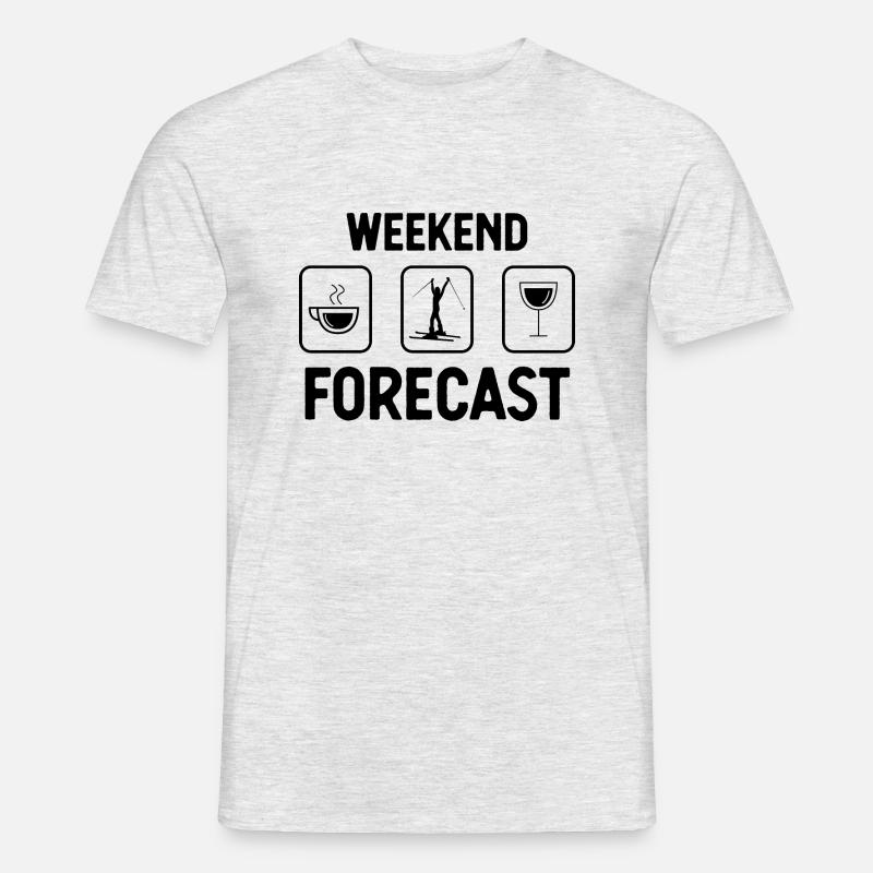 Weekend Forecast 1 - - Men's T-Shirt - heather grey