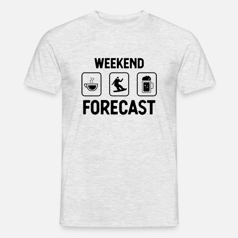 Wochenendprognose 1 - (2) - Männer T-Shirt - Grau meliert