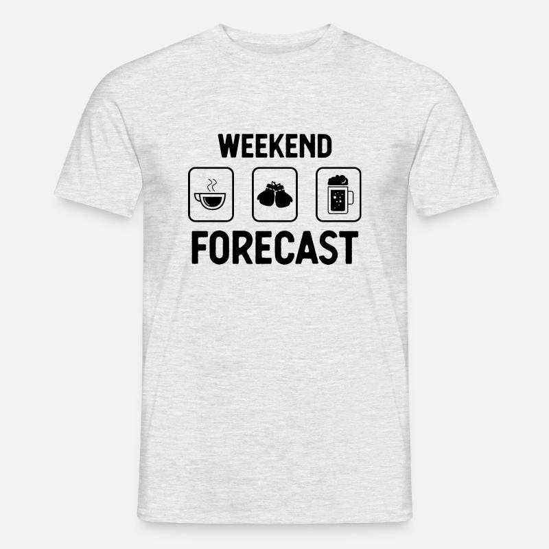 Wochenendprognose 1 - (2) - Männer T-Shirt - Grau meliert