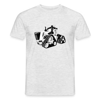 Tractor - Crawler tractor - Tracked tractor tractor - Men's T-Shirt - heather grey - Front - AI Model Male 178 dark (178cm)