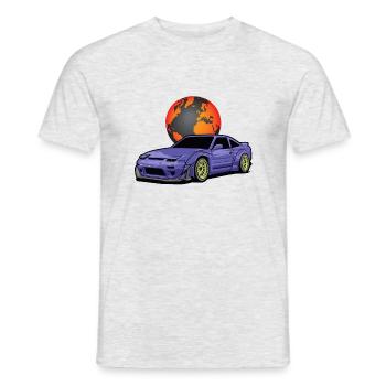 JDM DRIFT CAR - Men's T-Shirt - heather grey - Front - AI Model Male 178 dark (178cm)