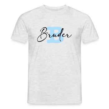 bruder - Männer T-Shirt - Grau meliert - Vorne - AI Model Male 178 dark (178cm)