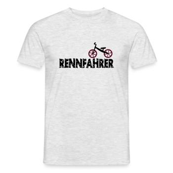 Laufrad Rennfahrer - Männer T-Shirt - Grau meliert - Vorne - AI Model Male 178 dark (178cm)