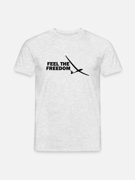 Planeur de liberté planeur glisse - T-shirt homme - gris chiné