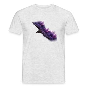 Eagle avec de la fumée - T-shirt homme - gris chiné - Devant - AI Model Male 178 dark (178cm)