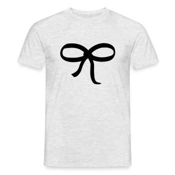Noeud - T-shirt homme - gris chiné - Devant - AI Model Male 178 dark (178cm)