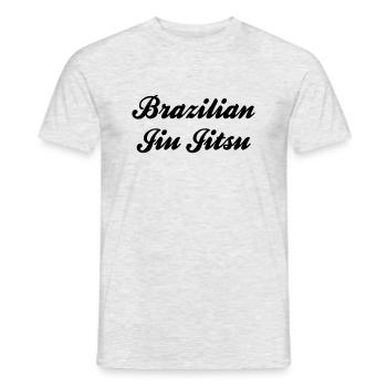 bjj brazilian jiu jitsu sports logo - T-shirt homme - gris chiné - Devant - AI Model Male 178 dark (178cm)
