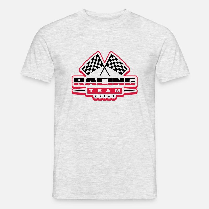 racing_team_ro2 - Männer T-Shirt - Grau meliert