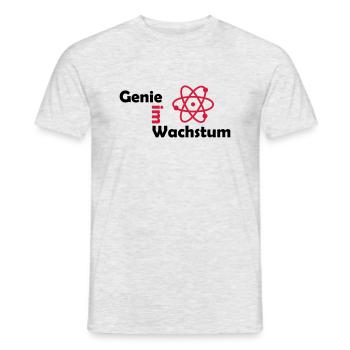 genie im wachstum - Männer T-Shirt - Grau meliert - Vorne - AI Model Male 178 dark (178cm)