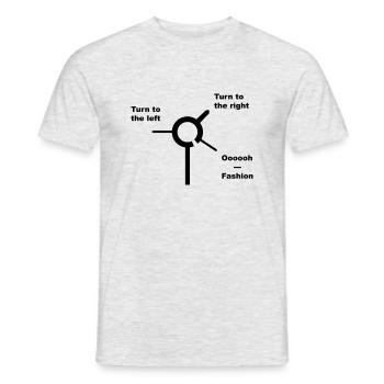 Bowies Roundabout - Männer T-Shirt - Grau meliert - Vorne - AI Model Male 178 dark (178cm)