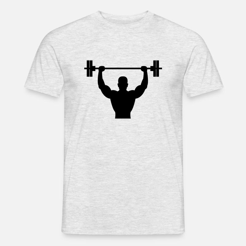 bodybuilder - Männer T-Shirt - Grau meliert
