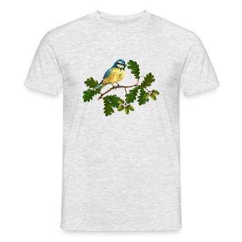 Sikorka bird - Men's T-Shirt - heather grey - Front - AI Model Male 178 dark (178cm)