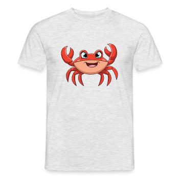 Crabe - T-shirt homme - gris chiné - Devant - AI Model Male 178 dark (178cm)