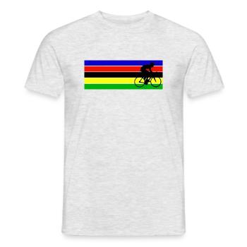 Papa Radfahrer Meister Fahrrad - Männer T-Shirt - Grau meliert - Vorne - AI Model Male 178 dark (178cm)