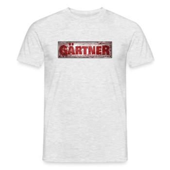 Gardener by profession - Men's T-Shirt - heather grey - Front - AI Model Male 178 dark (178cm)