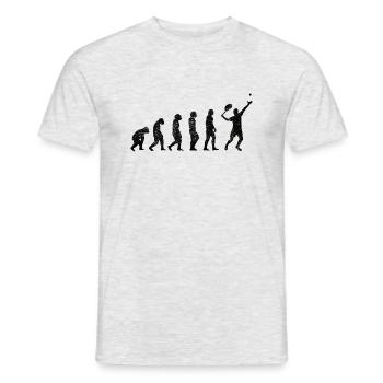 Joueur de tennis Raquette de tennis Club de tennis Tennis - T-shirt homme - gris chiné - Devant - AI Model Male 178 dark (178cm)