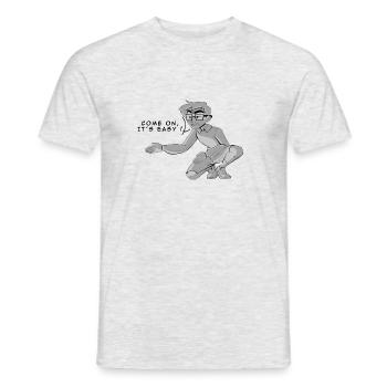 Come on it's easy! - Men's T-Shirt - heather grey - Front - AI Model Male 178 dark (178cm)