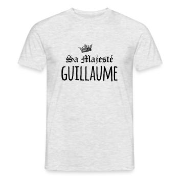 Sa majesté Guillaume - T-shirt homme - gris chiné - Devant - AI Model Male 178 dark (178cm)