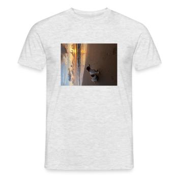 Molly the Dackel - Männer T-Shirt - Grau meliert - Vorne - AI Model Male 178 dark (178cm)