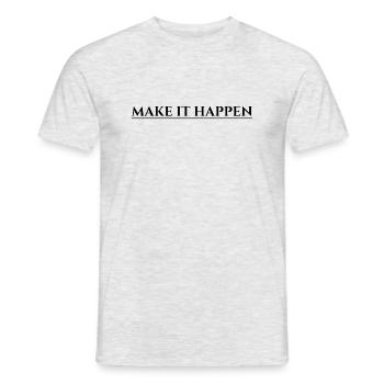 Réalisez - T-shirt homme - gris chiné - Devant - AI Model Male 178 dark (178cm)