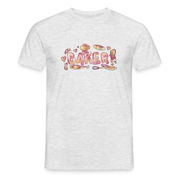 Baker - Männer T-Shirt - Grau meliert - Vorne - AI Model Male 178 dark (178cm)